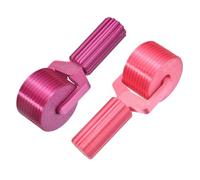 PATIKIL 2Pcs Diamond Art Roller, Detachable Diamond Paint Tools Easy-Grip Hand Roller Gem Art Straightening for Rhinestone Embroidery Essential DIY Craft Tool Accessories (Red/Purple)