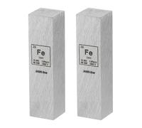 PATIKIL 2Pcs Iron Cube, 0.5x0.5x2" Fe Density Stick High Density Element Rod Unique Metal Cube Periodic Table of Elements Collections Lab Experiment Teacher Scientific Classes