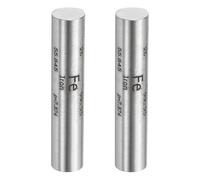 PATIKIL 2Pcs Iron Stick, 0.4x2" Fe Density Stick High Density Element Rod Unique Metal Round Periodic Table of Elements Collections Lab Experiment Teacher Scientific Classes