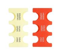 PATIKIL 2Pcs Japanese Coin Holder, Portable JPY Coin Organiser Dispenser Coin Hard Case Storage 6 Slots, Great for Home, Office, Collection, Yellow,Orange