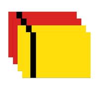 PATIKIL 2Pcs Laser Engraving Sheet, 11.8x7.9" Double Color ABS Plastic Engraved Sheet Raw Material for Plate Custom Craft Name Sign Badge Office Label DIY, Yellow/Red/Black
