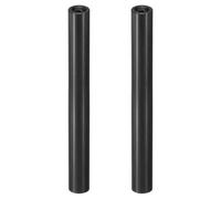 PATIKIL 2pcs M3 Metal Threaded Standoff Spacer Nuts, Round Aluminum Spacers Female Coupling Screws, 1/8" ID x 1/4" OD, Black 3x6x55mm