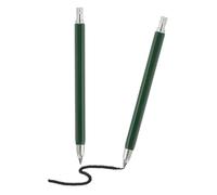 PATIKIL 2pcs Mechanical Pencil 4.0mm, Lead Pencils Mechanical Holder Large Automatic Plastic Holder with Sharpener for Graphite Lead Pencil Drawing Art Sketching Woodworking, Green