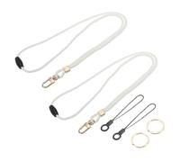 PATIKIL 2Pcs Neck Lanyard Strap for Keys ID Badges Holder Long Keychain Lanyard White