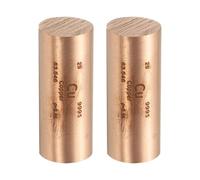 PATIKIL 2Pcs Red Copper Stick, 0.8x2" Cu Density Stick High Density Element Rod Unique Metal Round Periodic Table of Elements Collections Lab Experiment Teacher Scientific Classes