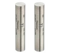 PATIKIL 2Pcs Titanium Stick, 0.4x2" Ti Density Stick High Density Element Rod Unique Metal Round Periodic Table of Elements Collections Lab Experiment Teacher Scientific Classes
