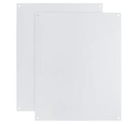 PATIKIL 2Pcs White Blank Metal Sign 12.4x9.8" Blank Aluminum Signs Write-On