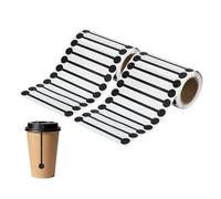 PATIKIL 2Rolls Total 1000Pcs Tamper Evident Tape, 100x12.7mm Tamper Proof Stickers Decals Evident Blank Tape Resistant Sticker for Food Drink Packaging Sealing Shipping Supply, Black