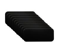 PATIKIL 2x1 Inch Anodized Aluminum Sheet Metal, 11 Pack Self Adhesive Laser Plates Engraving Blanks 0.5MM Thin for Crafting DIY House, Black