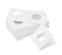 PATIKIL 2x2 Coin Flips, 350 Pack 25mm Cardboard Coin Holder Paper Coin Holders for Coin Collection Supplies Collector, White