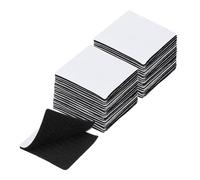 PATIKIL 2x2 Inches Hook and Loop Dots, 16 Sets Nylon Blend Square Self Adhesive Tape Strong Sticky-Back Fasteners Double-Sided Adhesive Strip for Office Home Crafting, Black