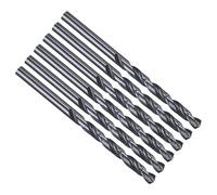 PATIKIL 3/16" Drill Bit M35 Cobalt 5% HSS 135° Nitriding Black 6Pcs | Jobber Straight Shank for Stainless Steel Hard Metal