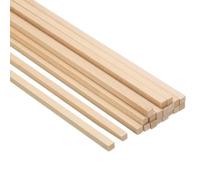 PATIKIL 3/16 Inch Dowel Rods Wood Sticks, 20 Pcs 12 Inch Long Square Wooden Dowels Unfinished Hardwood Sticks for Craft DIY Supplies