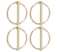 PATIKIL 3/16 x 1.77" Linch Pin, 4 Pcs Lynch Pin Assortment Kit Shaft Lock Pin Clips Hardware Pins with Ring for Farm Tractor Trailer Carriages (5x45mm)