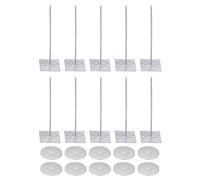 PATIKIL 3.2 Inch Perforated Insulation Pins with Round Washers, 50 Pack Aluminum Insulating Nails Wall Plug for Fixing Foam Boards to Wall or Ceiling