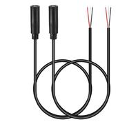 PATIKIL 3.3FT 3.5mm 1/7" Female Jack to Bare Wire Open End, 2PCS TRS 3 Pole Stereo Plug Audio Cable for Speaker Headphone Headset Earphone Electric Guitar Bass Keyboard Amplifier, 3colors
