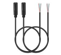PATIKIL 3.3FT 3.5mm 1/7" Female Jack to Bare Wire Open End, 2PCS TRS 4 Pole Stereo Plug Audio Cable for Speaker Headphone Headset Earphone Electric Guitar Bass Keyboard Amplifier, 4colors