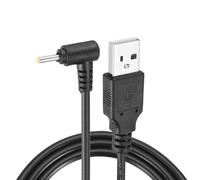 PATIKIL 3.3ft USB A Type Male to DC, 2Pcs L-Shaped Head Power Connector Cable USB to DC 5V Power Cable Plug Charger Connector Adapter Cord, Black (2.5 x 0.7 Mm)