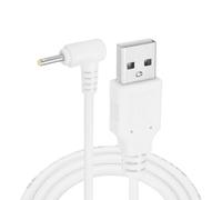PATIKIL 3.3ft USB A Type Male to DC, L-Shaped Head Power Connector Cable USB to DC 5V Power Cable Plug Charger Connector Adapter Cord, White (2.5 x 0.7 mm)