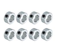 PATIKIL 3/4" Bore Axle Shaft Collars, 8Pcs Carbon Steel Screw Shaft Collars for Wheelbarrow Industry Machine Tools Agricultural Implements, Silver