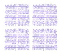 PATIKIL 3/4 Inch Letter Board Letters Only, 7 Pcs 1029 Felt Letters for Letter Boards Universal for Changeable Plastic Letter Board Message Board, Purple