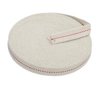PATIKIL 3/4" Wide 33 Feet 100% Cotton Flat Wick, Oil Lamp Wicks with Red Stitch for Kerosene Lamp Lantern Oil Burner