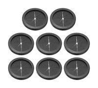 PATIKIL 3.5" Drill Hole Rubber Grommets, 8Pcs Desk Grommet Cable Grommet Hole Cover Cord Organizer for Office Home Table Countertop, Black