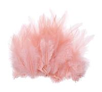 PATIKIL 3-5 Inch Rooster Feathers, 100 Pack Bulk Natural Feathers for Crafts Colorful Fluffy Craft Feathers for Dream Catcher Handwork Clothing Costumes Wedding, Champagne