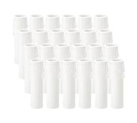 PATIKIL 3.5 Inch Tall Candle Covers Sleeves, 24Pcs Plastic E12 Chandelier Socket Sleeves Drip Candle Socket Covers Bulb Light Base Holder for Crystal Candle Lamps, White