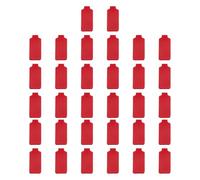 PATIKIL 3.5 x 0.8 Inch Cable Labels, 32 Pcs Electronic Cable Identification Tags Nylon Write on Wire Labels Rectangle Cord Tags Labeling for Electronics Management Organization, Red