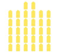 PATIKIL 3.5 x 0.8 Inch Cable Labels, 32 Pcs Electronic Cable Identification Tags Nylon Write on Wire Labels Rectangle Cord Tags Labeling for Electronics Management Organization, Yellow