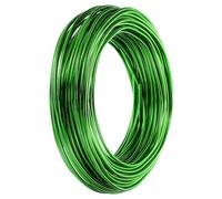 PATIKIL 3.5mm Bonsai Training Wire, 1 Roll Floral Wire Stems Anodized Aluminum Tree Wire 95.1 Feet for Gardening Branch Fixing, Green