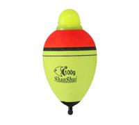 PATIKIL 3.5oz Lighted Fishing Slip Bobbers, EVA Green Red LED Light Up Fishing Float for Night Fishing, Yellow