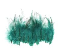 PATIKIL 3-6 Inch Saddle Hackle Rooster Feather, 100 Pcs Bulk Natural Feathers Fluffy Craft Feathers for Dream Catcher Earrings Pendant, Dark Green