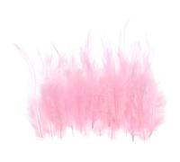 PATIKIL 3-6 Inch Saddle Hackle Rooster Feather, 100 Pcs Bulk Natural Feathers Fluffy Craft Feathers for Dream Catcher Earrings Pendant, Light Pink