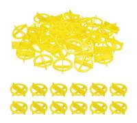 PATIKIL 3/64inch (1.5mm) Cross Removable Tile Spacers, 100 PCS Plastic Cross Leveling Clips Reusable Wall Floor Construction Tools for Various Type of Tile Leveling, Yellow