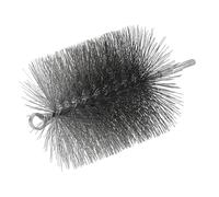 PATIKIL 3.7" Wire Chimney Cleaning Brush, Steel Round Chimney Sweep Brush with 1/4 NPT Fitting for Cleaning Fireplace Burning Stove Tent Dryer Pipes, Silver