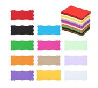 PATIKIL 3.7"x2.4" Blank Paper Business Cards, 240 Pack Small Index Flash Cards Words Message Note Card Mini Paper Tags Lace for DIY Gift, Assorted Colors