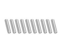 PATIKIL 3/8"-16 UNC 304 Stainless Steel Fully Threaded Rod, 10Pcs 1.8" Length Long Threaded Screw Right Hand Threads All Threaded Rod Studs for Anchoring Bolt, Clamps, Hangers and U-Bolts