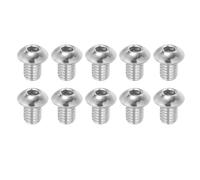 PATIKIL 3/8-16x1/2" Button Head Socket Cap Screws, 10 Pcs 304 Stainless Steel 18-8 Socket Cap Screw Bolts Allen Hex Drive Full Thread Fine Thread UNC