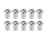PATIKIL 3/8-16x5/8" Button Head Socket Cap Screws, 10 Pcs 304 Stainless Steel 18-8 Socket Cap Screw Bolts Allen Hex Drive Full Thread Fine Thread UNC