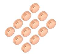 PATIKIL 3/8 Inch ID Copper Pipe End Cap, 12 Pack Copper Fitting Cap Sweat Plug Solder Connection for Plumbing HVAC Air Conditioner