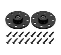 PATIKIL 3/8" Thread Tripod Adapter Holder 20mm Dia, 2Pcs Aluminum Alloy Flange Wall Mount Tripod Mount Plate with 1/4" Adapter Screws for Magic Arm Monitor Light Flash DSLR Cameras