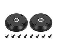 PATIKIL 3/8" Thread Tripod Adapter Holder 29mm Dia, 2Pcs Aluminum Alloy Flange Wall Mount Tripod Mount Plate with 1/4" Adapter Screws for Magic Arm Monitor Light Flash DSLR Camera