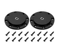 PATIKIL 3/8" Thread Tripod Adapter Holder 50mm Dia, 2Pcs Aluminum Alloy Flange Wall Mount Tripod Mount Plate with 1/4" Adapter Screws for Magic-Arm Monitor Light Flash DSLR Camera