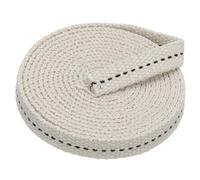 PATIKIL 3/8" Wide 6 Feet 100% Cotton Flat Wick, Oil Lamp Wicks with Black Stitch for Kerosene Lamp Lantern Oil Burner