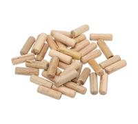 PATIKIL 3/8 Wooden Dowel Pins, 200 Pcs M10x30mm Wood Dowel Pins Hardwood Pegs Fluted Groove Easy Insertion for Crafts Furniture Door Art