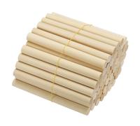 PATIKIL 3/8 x 4 Inch Wooden Dowel Rod 60 Pcs Wood Dowels for Craft, Natural Color