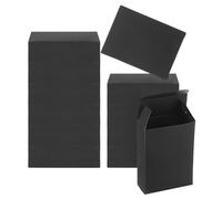 PATIKIL 3.8x2.8x1.2" Paper Soap Box, 40 Pack Homemade Soap Boxes Rectangle Presents Packaging Boxes for Birthday Christmas DIY Craft, Black