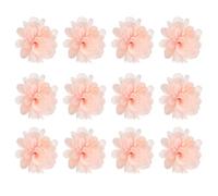 PATIKIL 3.9 in Artificial Flowers for Floating Candle Centerpiece, 12 Pcs Orchid Flower Vase Fillers Faux Flower Head Filler Dahlia for Wedding Table Party Home Decor, Light Pink